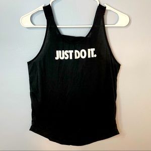 Nike just do it black tank top